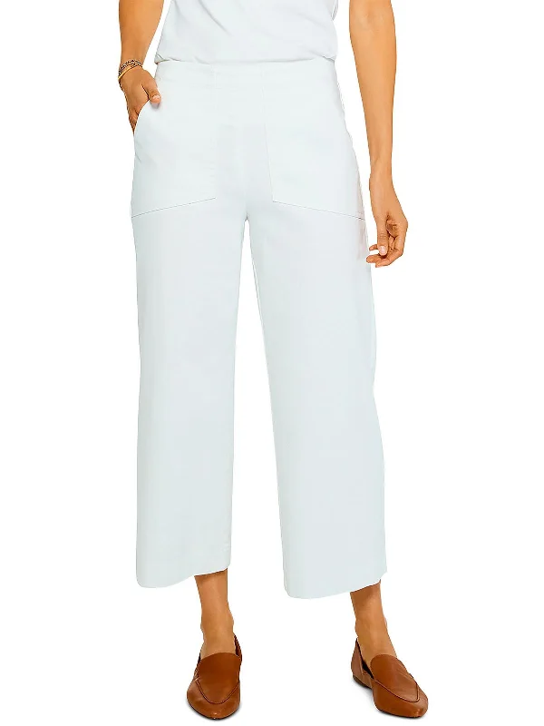 women's bridal pantsWomens High Rise Wide Leg Cropped Pants