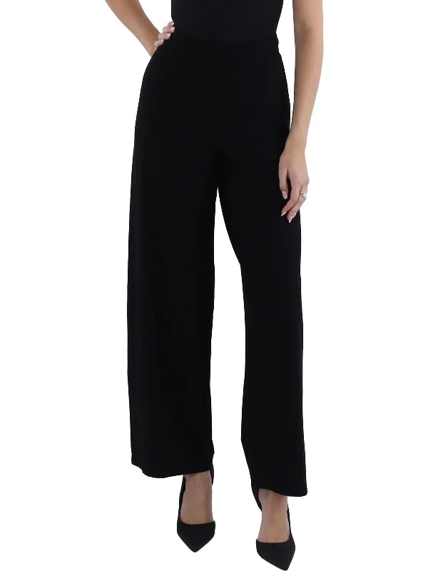 women's low-rise pantsWomens High Waisted Full Length Wide Leg Pants