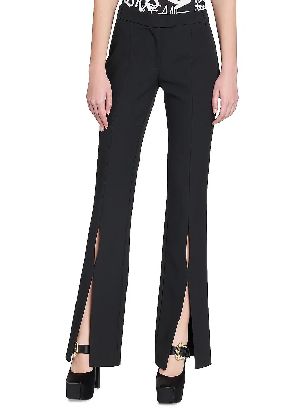 women's formal pantsWomens Woven Cut-Out Dress Pants