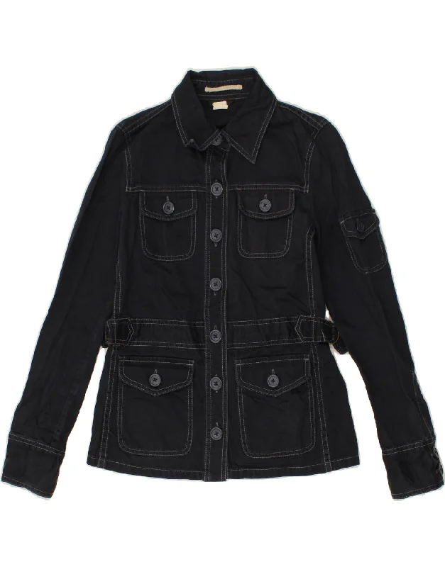 women's coats for those who love to mix and matchJ. CREW Womens Utility Jacket UK 10 Small Navy Blue Cotton