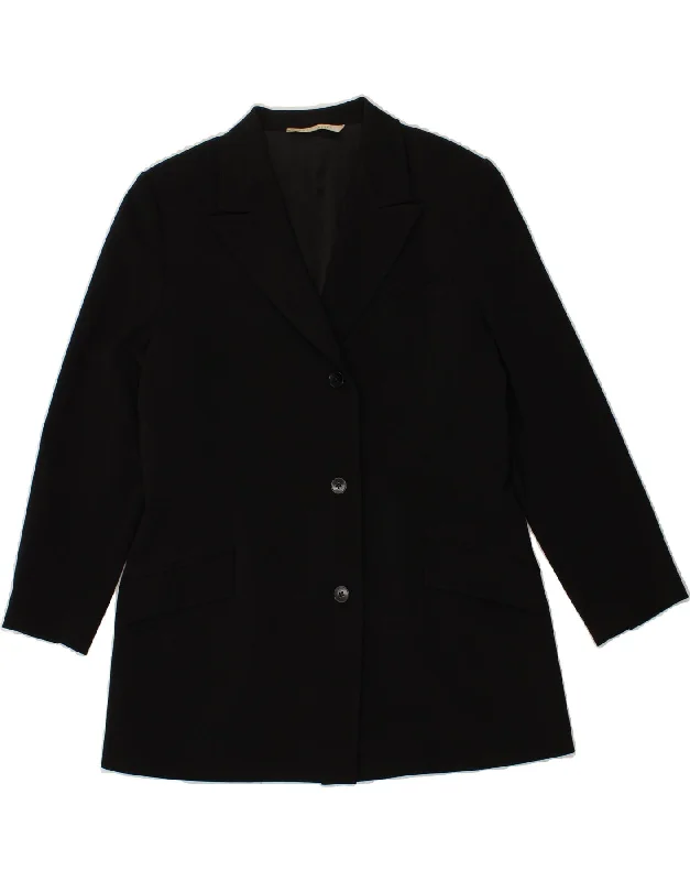 women's coats for travelPENNY BLACK Womens 3 Button Blazer Jacket UK 16 Large Black Polyester