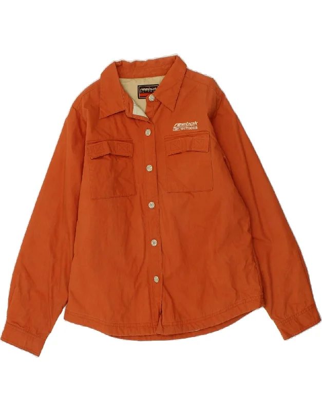 women's coats for boho-chic stylesREEBOK Womens Utility Jacket UK 14 Medium Orange Nylon