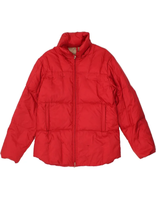 women's coats for those who value both style and comfortVINTAGE Womens Padded Jacket IT 46 Large Red Nylon