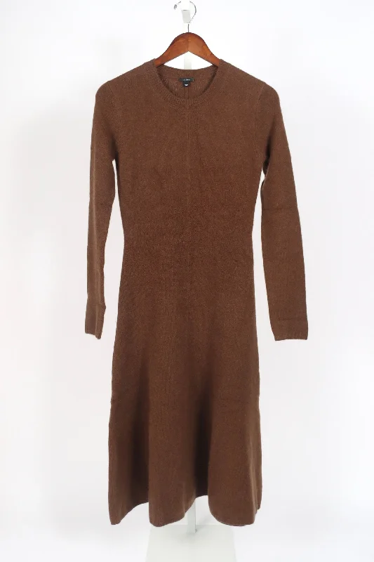 women's solid color dressesBrushed Cashmere Dress - Arabica