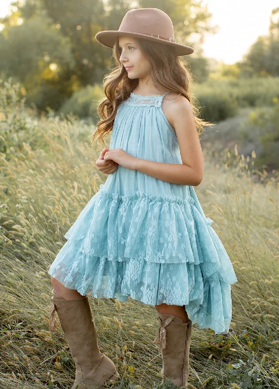 High-Low DressCatrina Dress in Sky Blue