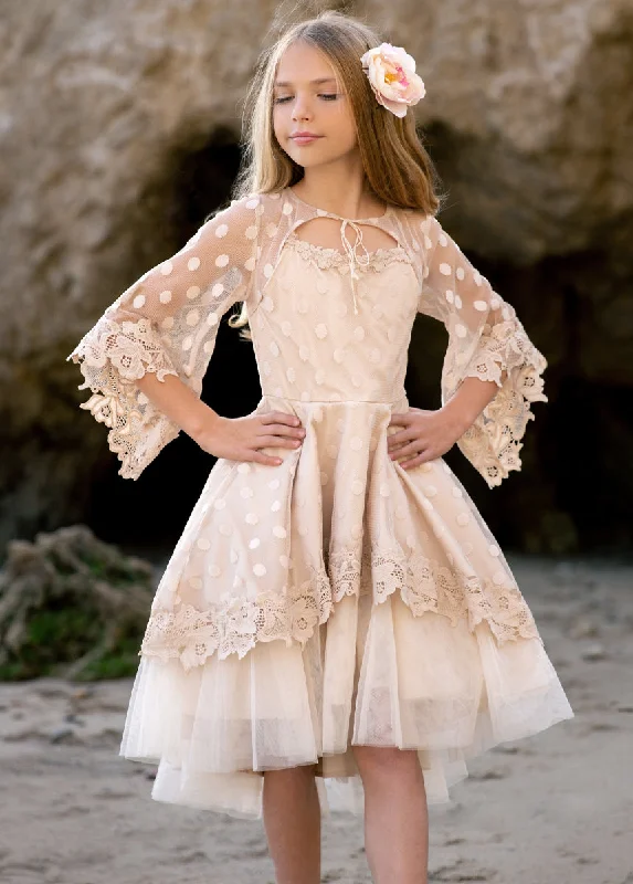 Tulle DressGracyn Petticoat Dress in Oat