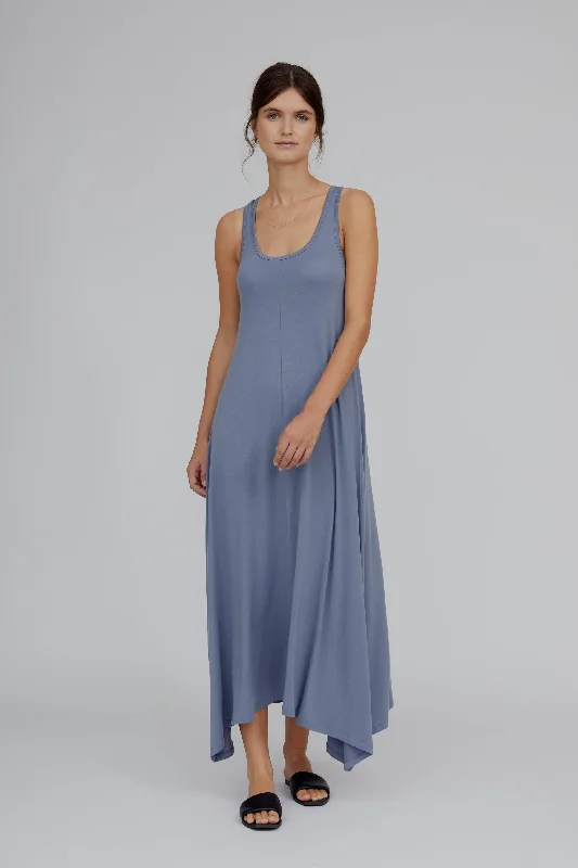 Trumpet DressJo Long Tank Dress - Flint Stone