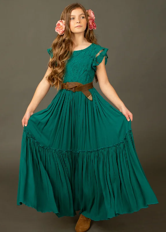 Empire DressMacy Dress in Teal