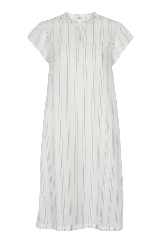 women's long-sleeved dressesMarina SS Dress - Whisper white / Lotus / alaskan blue