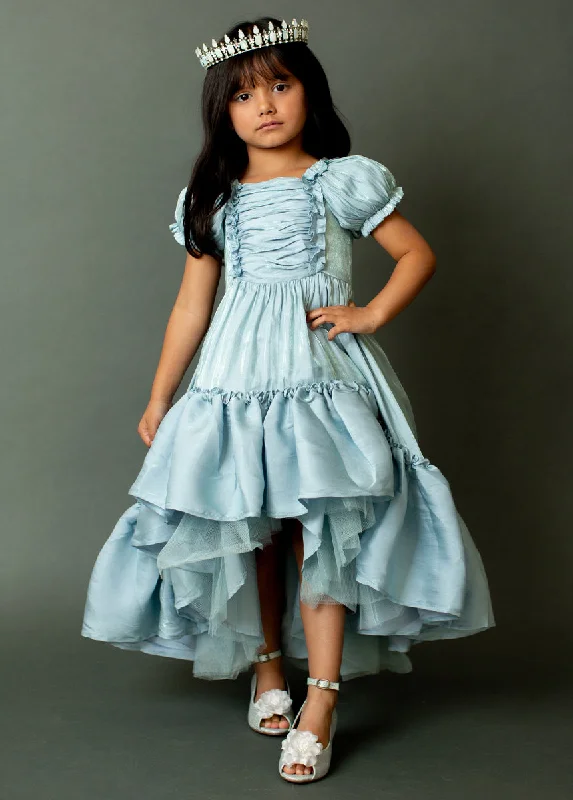 Cocktail DressMathilda Petticoat Dress in Powder Blue Iridescent