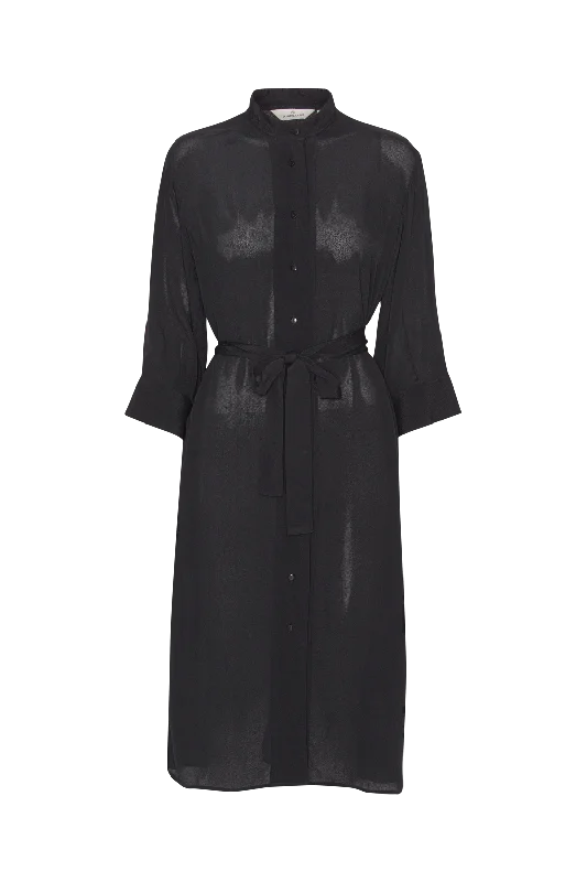 women's spaghetti strap dressesYasemin Shirt Dress - Black