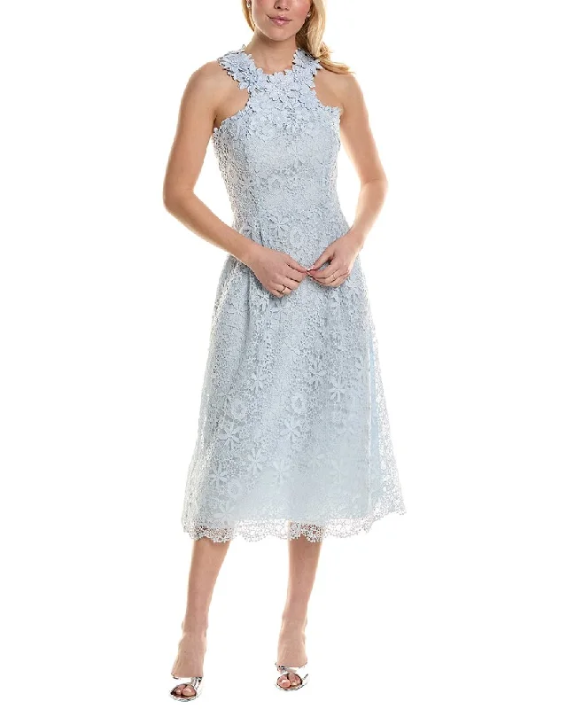 women's wedding guest dressesTeri Jon by Rickie Freeman Lace Midi Dress