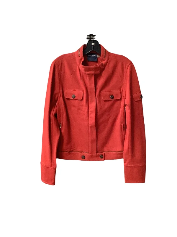 women's coats with sheer overlaysBlazer By Cma In Red, Size: 10