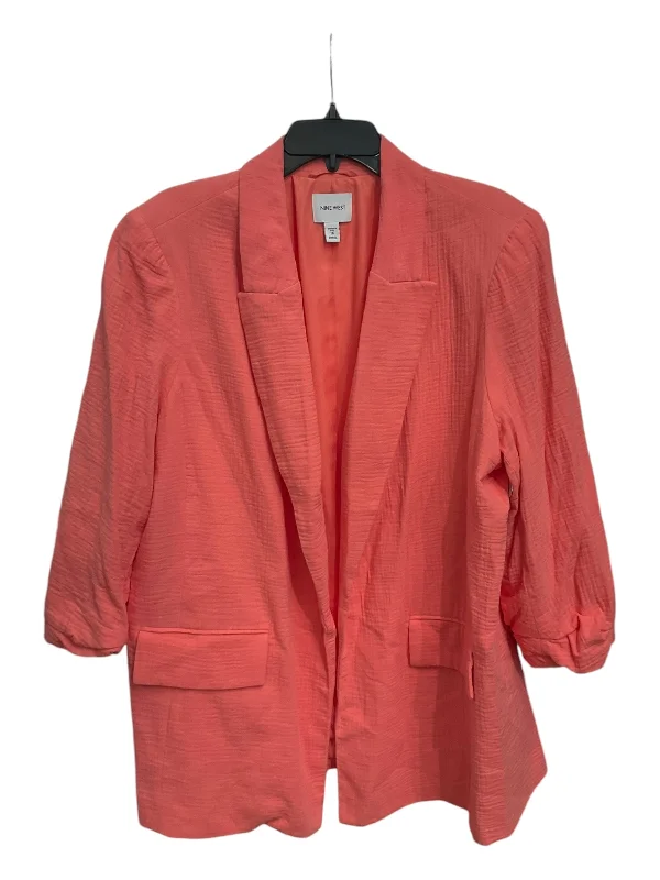 women's stylish coatsBlazer By Nine West Apparel In Coral, Size: 1x