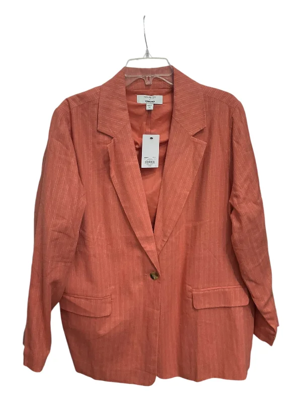 women's coats for those who refuse to compromise on styleBlazer By Sonoma In Coral, Size: 1x