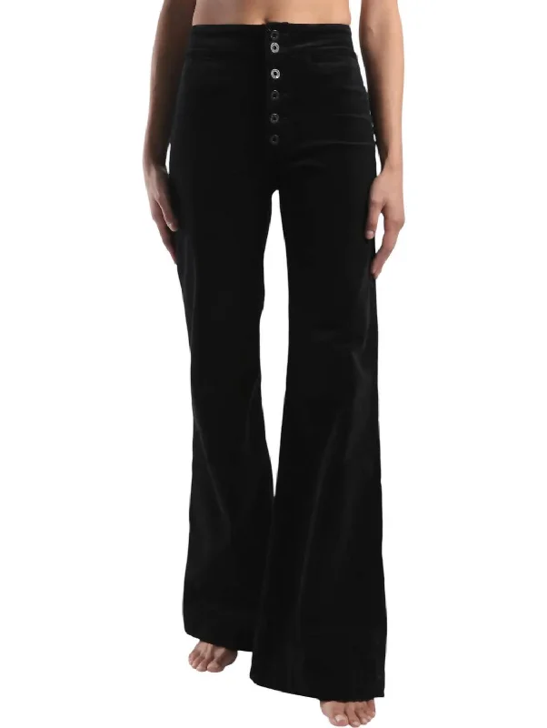 women's denim jeans for tall womenBrighton Wide Leg Jeans In Black Velvet