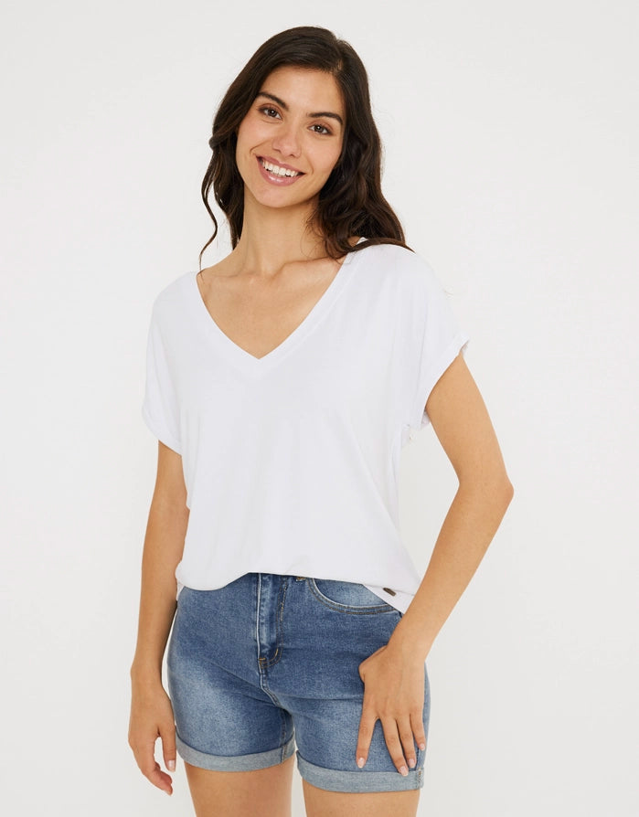 women's tops for those who value both quality and affordabilityCamiseta Manga Corta - Amiyin