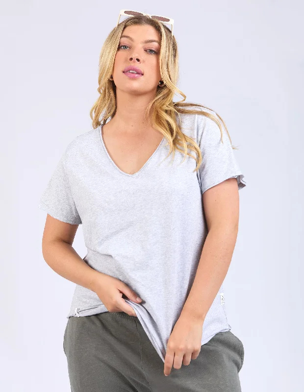 camisoles for womenElm Pima Vee Tee Grey Marle