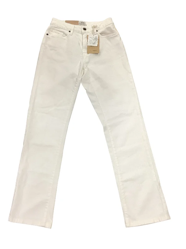 women's distressed denim jeans with holesJeans Flared By L.l. Bean In White, Size: 2