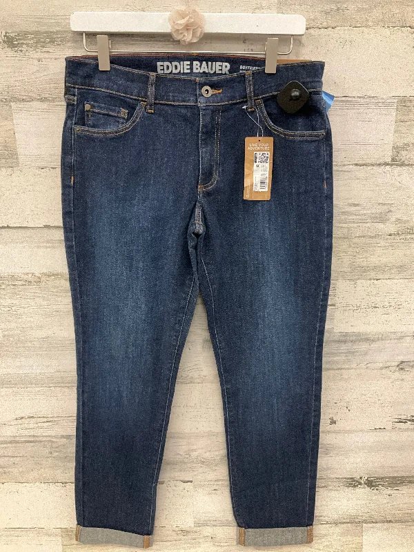 women's denim jeans for a night at the clubJeans Straight By Eddie Bauer In Blue Denim, Size: 4