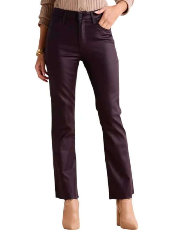 women's denim jeans for curvy womenKelsey Coated Denim Jeans In Sangria