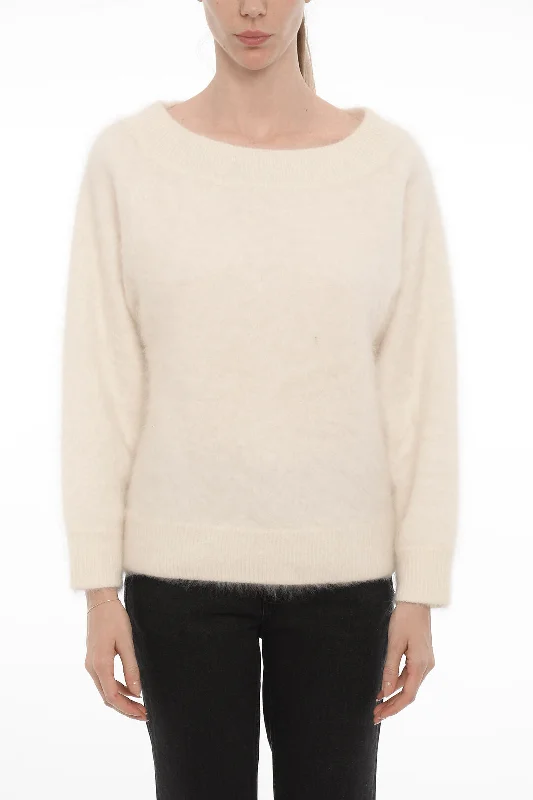 Retro SweatersLisa Yang Cashmere Boat Neckline Sweater