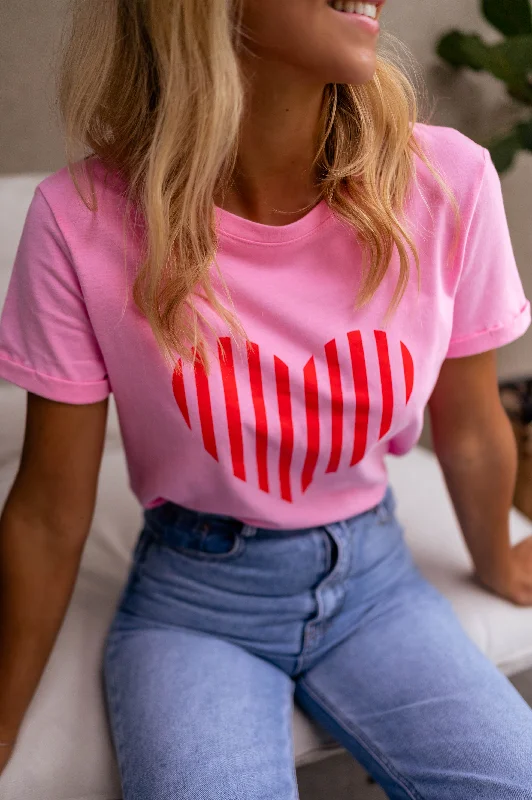 women's tops for gala dinnersPink Ayda T-Shirt