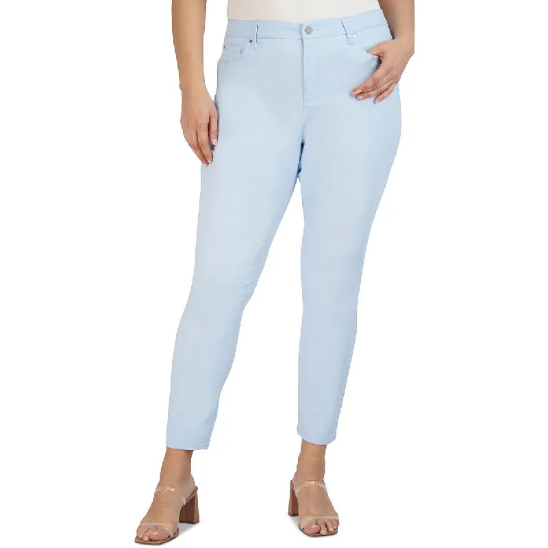 women's denim jeans for a trendy vibePlus Womens Shaping Mid-Rise Colored Skinny Jeans