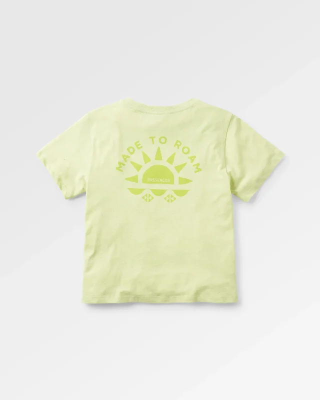 trendy women's topsSunburst Organic T-Shirt - Soft Lime Juice