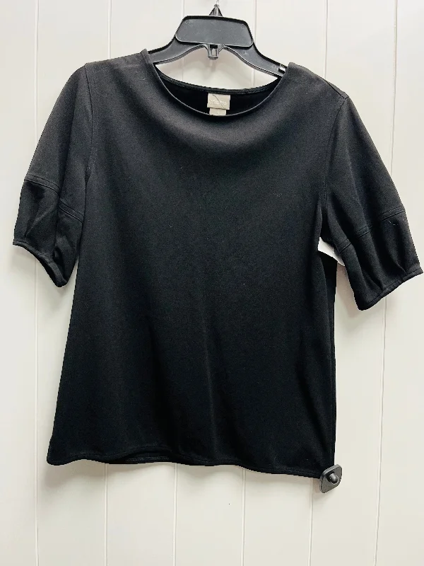 women's tops for those who want to stay updated with the latest fashion trendsTop Short Sleeve By Chicos In Black, Size: S