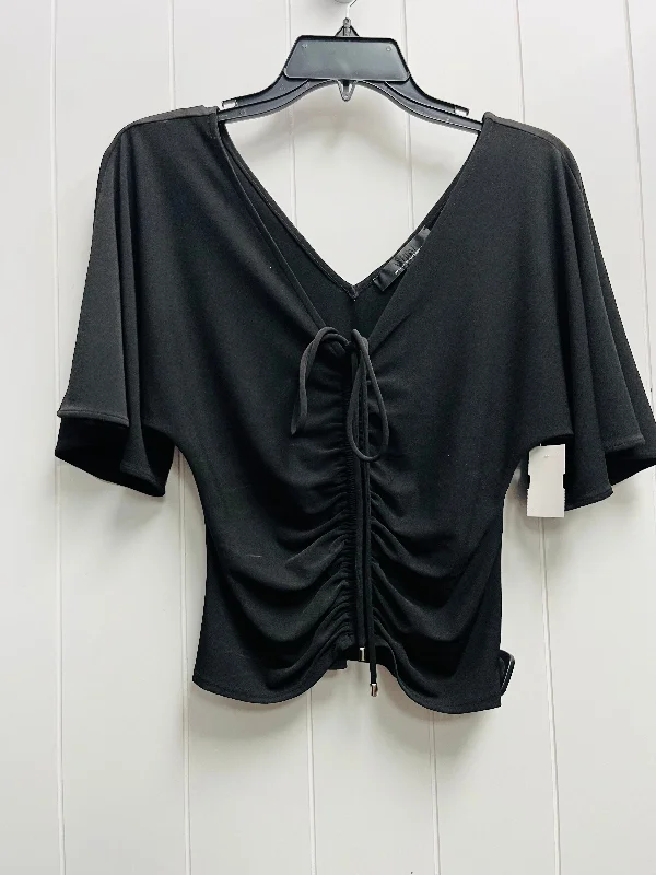 women's tops for those who want to wear versatile pieces that can be dressed up or downTop Short Sleeve By White House Black Market In Black, Size: Xxs